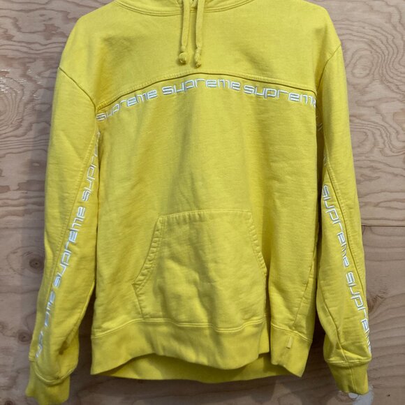 Supreme 2018 Text stripe Hoodie - Size small - Picture 3 of 6